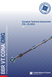 BBR VT CONA CMG - Anclajes de cimentación con cordones