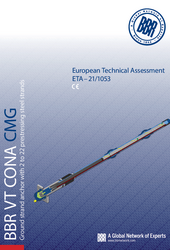 BBR VT CONA CMG - Anclajes de cimentación con cordones