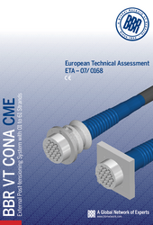 BBR VT CONA CME Système de post-tension externe